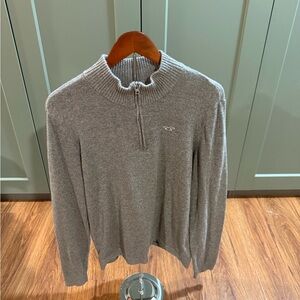 Hollister Gray Zip-Up Sweater